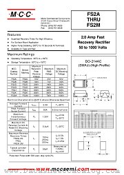 FS2D datasheet pdf Micro Commercial Components