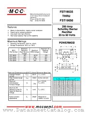FST19035 datasheet pdf Micro Commercial Components