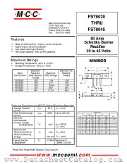 FST8030 datasheet pdf Micro Commercial Components