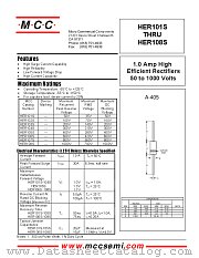 HER105S datasheet pdf Micro Commercial Components