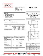 MB354CA datasheet pdf Micro Commercial Components