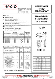 MBR3040WT datasheet pdf Micro Commercial Components