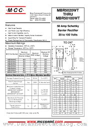 MBR5020WT datasheet pdf Micro Commercial Components