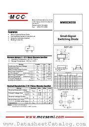MMBD6050 datasheet pdf Micro Commercial Components