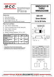 MMSZ5222B datasheet pdf Micro Commercial Components