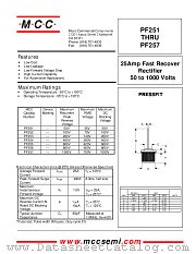 PF255 datasheet pdf Micro Commercial Components