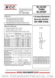 RL103GP datasheet pdf Micro Commercial Components