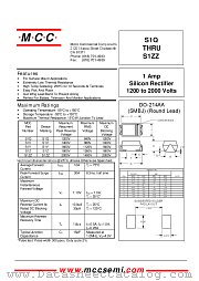 S1V datasheet pdf Micro Commercial Components