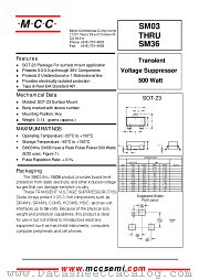 SM03 datasheet pdf Micro Commercial Components