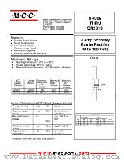 SR2010 datasheet pdf Micro Commercial Components
