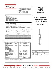 SR3010 datasheet pdf Micro Commercial Components
