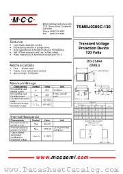 TSMBJ0309C-130 datasheet pdf Micro Commercial Components