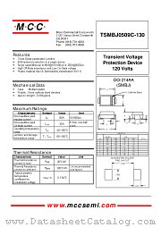 TSMBJ0509C-130 datasheet pdf Micro Commercial Components