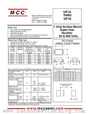 UF1K datasheet pdf Micro Commercial Components