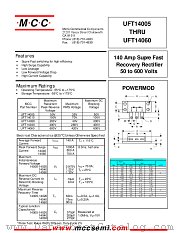 UFT14005 datasheet pdf Micro Commercial Components