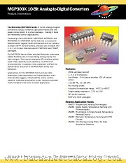 MCP3008 datasheet pdf Microchip