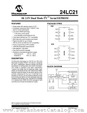 24LC21 datasheet pdf Microchip