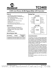TC3400 datasheet pdf Microchip