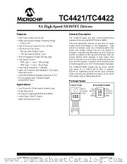 TC4422 datasheet pdf Microchip