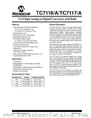 TC7117 datasheet pdf Microchip
