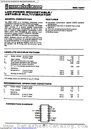 MMC4047 datasheet pdf Microelectronica