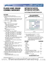 MT28C3214P2NFL datasheet pdf Micron Technology