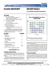MT28F160A3 datasheet pdf Micron Technology