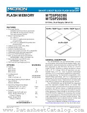 MT28F200B5 datasheet pdf Micron Technology