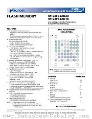 MT28F322D20 datasheet pdf Micron Technology