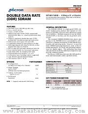 MT46V16M8 datasheet pdf Micron Technology