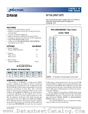 MT4LC4M16F5 datasheet pdf Micron Technology