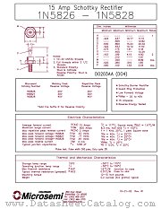 1N5828 datasheet pdf Microsemi