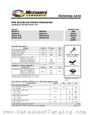 JANTXV2N2221AL datasheet pdf Microsemi