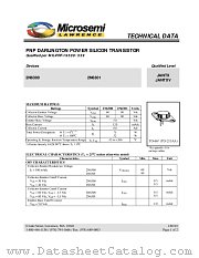 JAN2N6301 datasheet pdf Microsemi