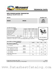 JAN2N6306 datasheet pdf Microsemi