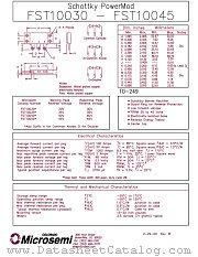 FST10040 datasheet pdf Microsemi