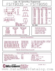 FST19035 datasheet pdf Microsemi
