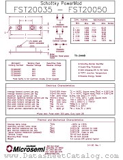 FST20040 datasheet pdf Microsemi