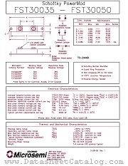 FST30040 datasheet pdf Microsemi