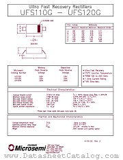 UFS110G datasheet pdf Microsemi