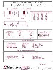 UFS510G datasheet pdf Microsemi