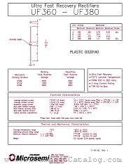UF370 datasheet pdf Microsemi
