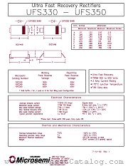 UFS340J datasheet pdf Microsemi