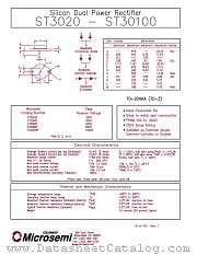 ST3060 datasheet pdf Microsemi