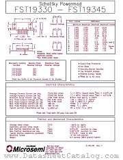 FST19340 datasheet pdf Microsemi