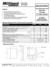 MSAGX75F60A datasheet pdf Microsemi