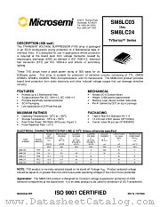 SM8LC15 datasheet pdf Microsemi