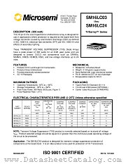 SM16LC12 datasheet pdf Microsemi