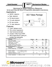 JANTX1N277 datasheet pdf Microsemi