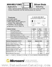 JANTXV1N4148UR-1 datasheet pdf Microsemi